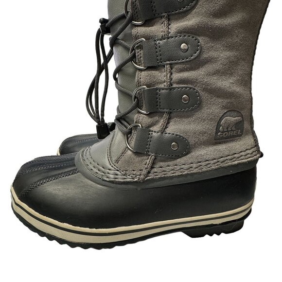 Sorel Joan of Arctic Boots Youth Size 3 Gray Black Waterproof Insulated Winter - Picture 16 of 16
